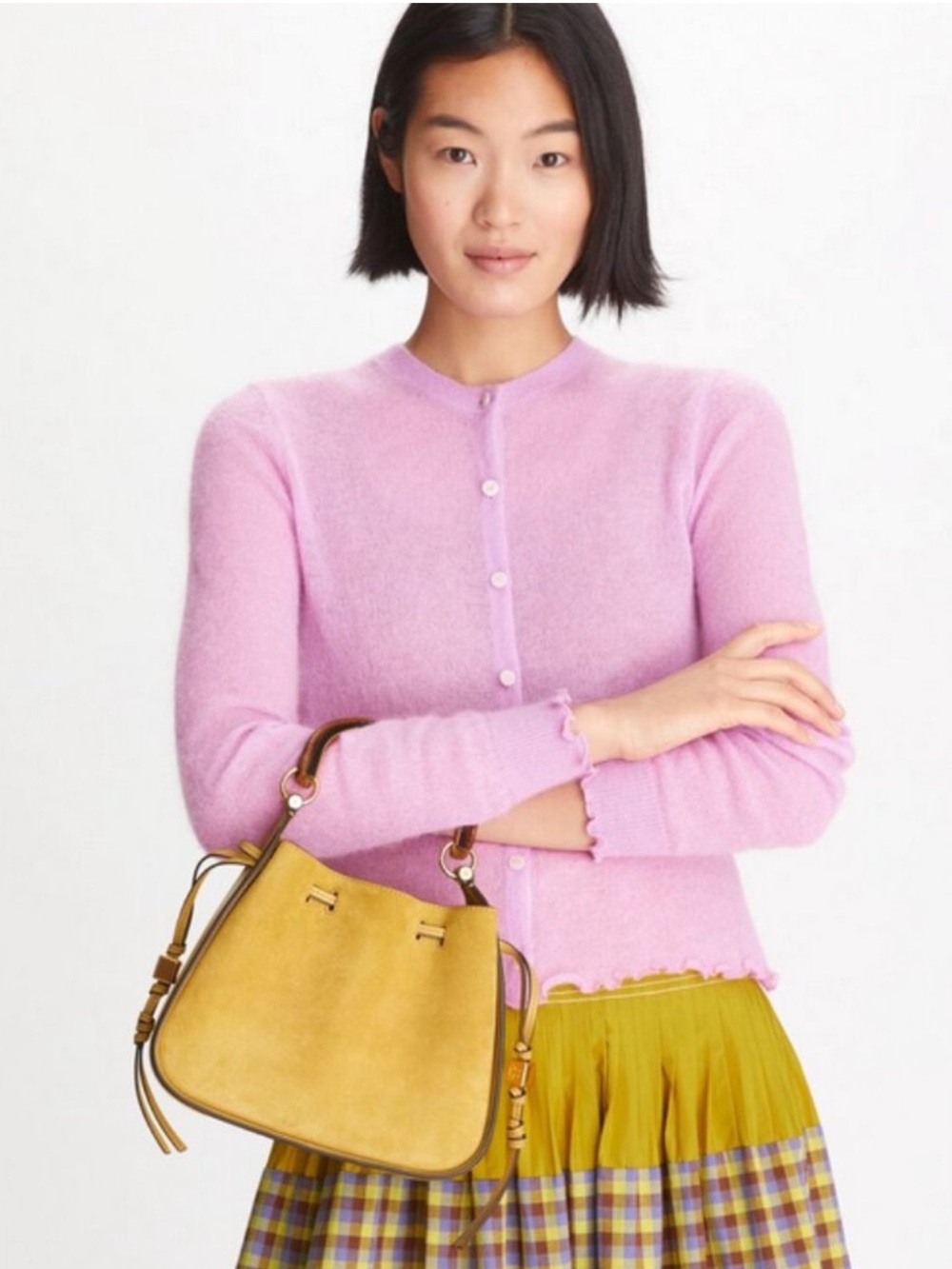 Tory Burch Miller Suede Bucket Bag